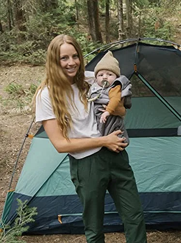 Vista 8 de baby deedee Sleep Nest - Saco de dormir acolchado de viaje para bebé con mangas, cielo gris, grande (18-36 meses)