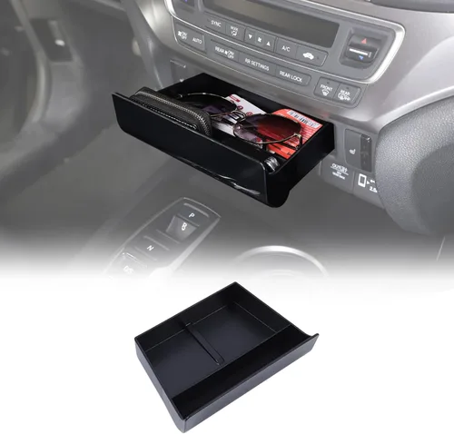 Vista 8 de Bandeja Organizadora de Consola Central para Honda Pilot 2016-2022/ Ridgeline 2017-2025/ Passport 2019-2025, Caja de Almacenamiento de Gaveta