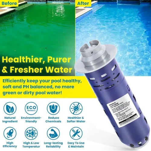 Vista 4 de Cartucho mineral de repuesto Nature2 Duoclear 25 35 W28000 W28001 para todos los Zodiac Duoclear y Nature2 Fusion, Fusion Soft, Vision Pro System