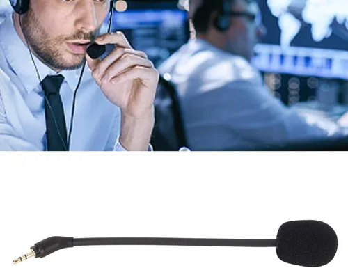 Vista 2 de Microphone Replacement for Logitech Astro Wireless Gaming Headset, 2.5mm Detachable Mic Boom Noise Reduction, 360 Degree Rotatable, Plug and Play
