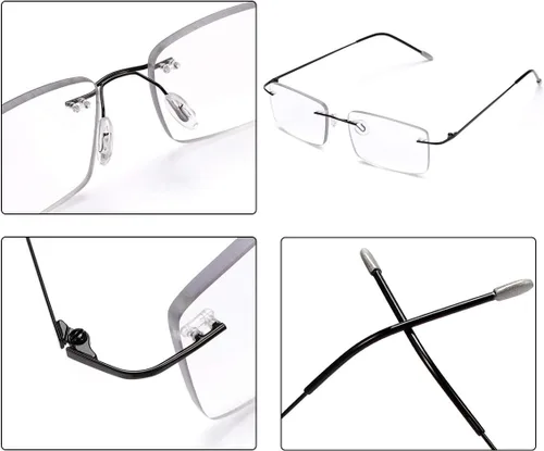 Vista 4 de Lectores ULTRAVIOLETA anti del sol de los vidrios de lectura del ordenador multifocal progresivos fotocromáticos