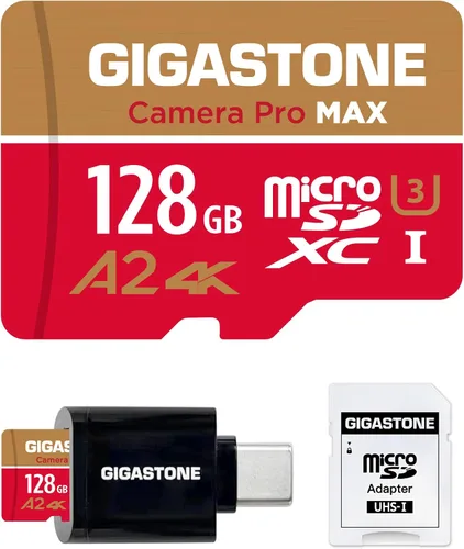 Vista 8 de [Recuperación de datos gratuita de 5 años] GIGASTONE Tarjeta Micro SD de 64 GB, paquete de 5, cámara 4K Pro, A2 V30 compatible con Gopro, Dash Cam
