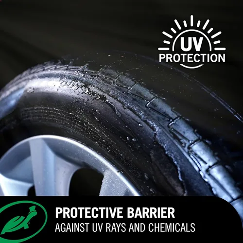 Vista 4 de Turtle Wax Hybrid Solutions Recubrimiento en Aerosol de Brillo Acrílico de Grafeno para Neumáticos, Brillo Negro Intenso de Larga Duración, Sin