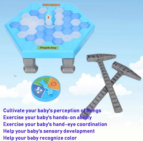 Vista 7 de Juego de pingüino que rompe el hielo, juguete interactivo para padres e hijos, juego de pingüino para niños y niñas