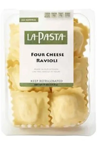 Vista 2 de Ravioles de cuatro quesos La Pasta (caja de 8)
