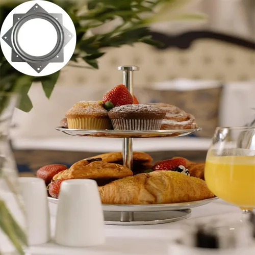 Vista 6 de 1 Pieza Rodamientos de Plataforma Giratoria Lazy Susan de 6 Pulgadas, Plataforma Giratoria Lazy Susan, Plataforma Giratoria Cuadrada, Placa