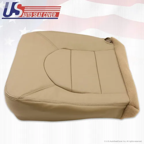 Vista 5 de 2000 para Ford F350 Lariat Driver ~ Passenger Bottom Reemplazo de cuero cubierta de asiento marrón