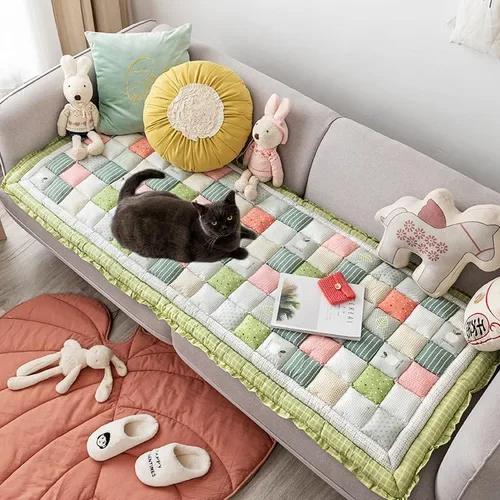 Vista 11 de Fundas mullidas para sofá de mascotas, protector de sofá para perros, cojín de algodón grueso, funda de sofá para mascotas, funda de sofá para cama