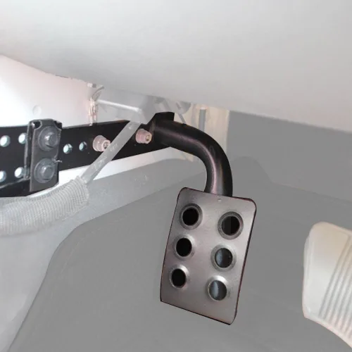 Vista 2 de Hooke Road Pedal muerto para pie izquierdo, panel frontal de metal, compatible con Jeep Wrangler JK & Unlimited 2007-2018