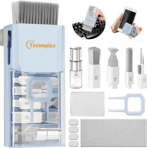 Limpiador de Teclado Kit de Limpieza para Laptop, Kit de Limpieza de Teclado Compacto para Computadora MacBook iPhone AirPods Pro, Kit de Limpieza