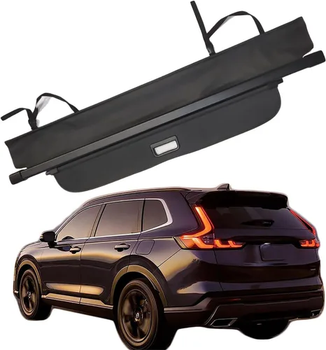 Vista 10 de kaungka Cubierta Protectora de Carga Retráctil Compatible para Honda Pilot 2009-2015, Protector Trasero del Maletero Negro Duradero