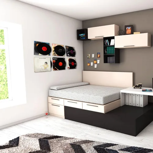 Vista 6 de WANLIAN Estante de vinilo transparente para discos de pared, paquete de 6 unidades, soporte de vinilo para pared, soporte de discos de acrílico