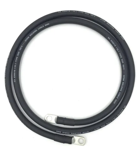 Vista 3 de Cables de batería de calibre 4 AWG completamente ensamblados, longitudes de 1-15 pies, cable positivo o negativo, cables de repuesto de batería