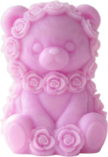 Vista 7 de Suture Bear Doll Bear Candle Animal Resina Casting Making Moldes Molde de silicona para velas Decoración del hogar Fabricación de velas Molde