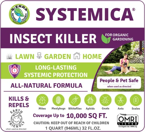 Vista 2 de Sierra Natural Science - Asesino de insectos Systemica - Insecticida pulverizador de extremo de manguera - 32oz