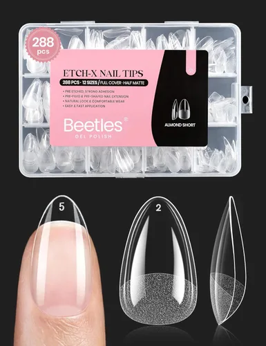 Vista 31 de Beetles Pegamento en gel 9 en 1 para puntas de uñas acrílicas transparentes, 2 unidades de 0.5 oz lq de larga duración para puntas de uñas postizas