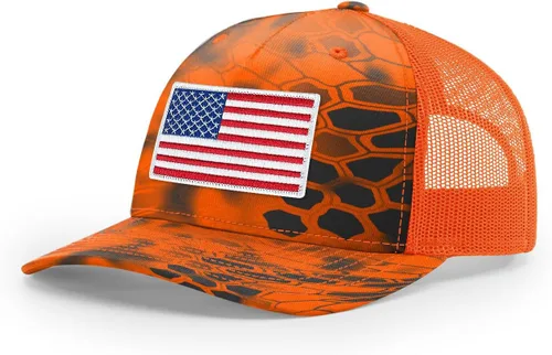 Vista 120 de Joe's USA Richardson 112 - Gorras de camionero con parche gráfico personalizado - Gorras estructuradas de cinco y seis paneles Richardson Premium