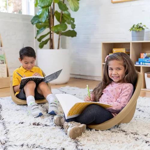 Vista 104 de ECR4Kids Leaf Asiento de suelo, silla mecedora, morado, 6 piezas