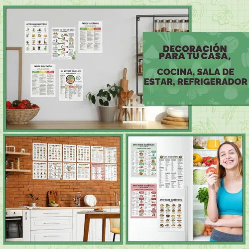 Vista 7 de Sinload 12 piezas de póster de dieta de alimentos para reflujo ácido, lista de dieta para ERGE, alimentos bajos en ácido, lista de compras para Plan