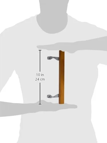 Vista 5 de Wright Products - Juego de manijas interiores de puerta corrediza de roble de repuesto, maderagris aluminio - Manija interna para puerta corredera