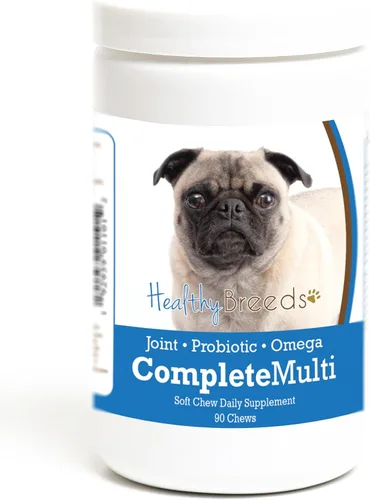 Vista 405 de Healthy Breeds Cavalier King Charles Spaniel - Multivitamínico todo en uno, completo con probióticos, glucosamina, condroitina y omegas, 60