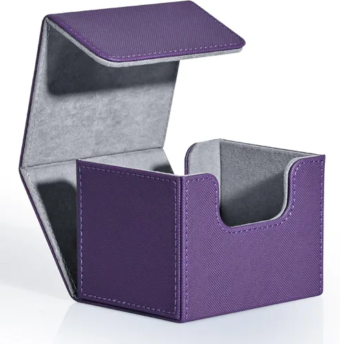 Vista 33 de Caja de almacenamiento de cartas ZLCA para cartas de intercambio, caja de cubierta de baraja MTG Commander con capacidad para más de 120 cartas