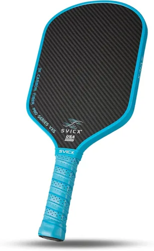 Vista 13 de Carbon Fiber Pickleball Paddle 16mm – Professional Pickleball Paddles with Superior Control, Power & Spin – Extended Handle for Two-Handed Grip
