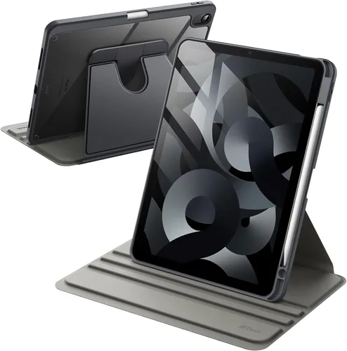 Vista 11 de JETech - Funda giratoria para iPad Air de 11 pulgadas M3/M2 (2025/2024), iPad Air 5/4 (2022/2020 5ª/4ª generación de 10.9 pulgadas), funda