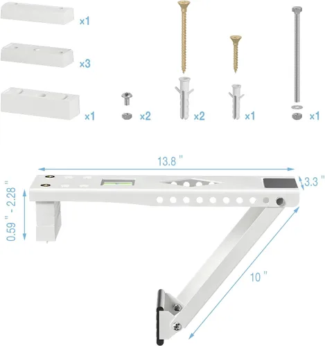 Vista 2 de HOXHA Soporte universal de aire acondicionado para ventana, soporte de aire acondicionado de ventana, soporte de CA para ventana, soporte de aire