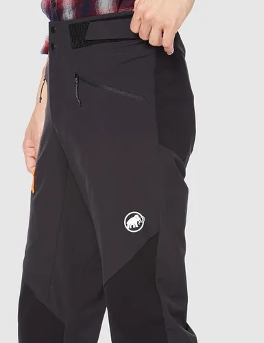 Vista 4 de Mammut Courmayeur Softshell-Pantalones para hombre, Negro, 34 normal