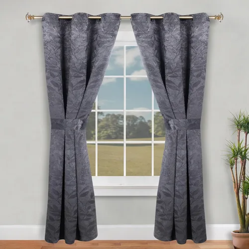 Vista 132 de Superior Cortinas opacas, oscurecimiento de la habitación para dormitorio, bloqueo solar, térmicas, cortinas bohemias modernas, colección de hojas