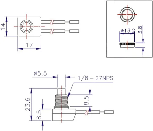 Vista 4 de Interruptor de botón impermeable de encendido y apagado con cable de luz de 12 V para motocicleta/automóvil, 5 piezas (negro)