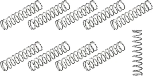 Vista 27 de METALLIXITY Muelles de compresión (0.012 x 0.118 in de DE, 0.57 pulgadas de longitud libre), 20 unidades, resorte de extensión de acero inoxidable