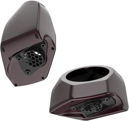 Vista 446 de Advanblack Alpine Green Tour Pack - Paquete de altavoces de 6.5 pulgadas, carcasa de audio trasera, color a juego, ajuste Harley King Tour Pack