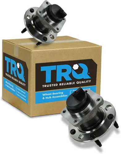 Vista 204 de TRQ Conjunto de rodamiento y cubo de rueda delantera de 2 piezas compatible con Chevrolet Trailblazer 02-09, Trailblazer EXT 02-06, GMC Envoy 02-09