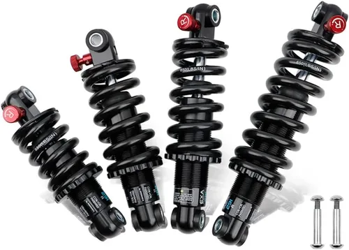 JFOYH Amortiguador de Bobina+Aceite Hidráulico con Amortiguación Ajustable para MTB/Bici E/Scooters, 125MM/150MM/165MM/190MM 250KG/453KG/680KG