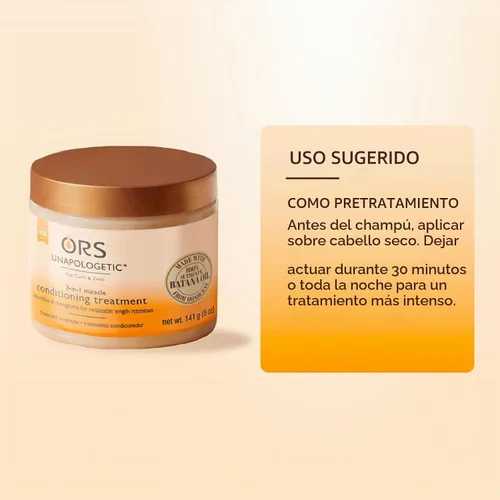 Vista 11 de ORS Unapologetic - Tratamiento acondicionador milagroso 3 en 1, 5 onzas