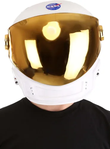Vista 7 de Fun Costumes Casco de traje espacial de astronauta para adultos