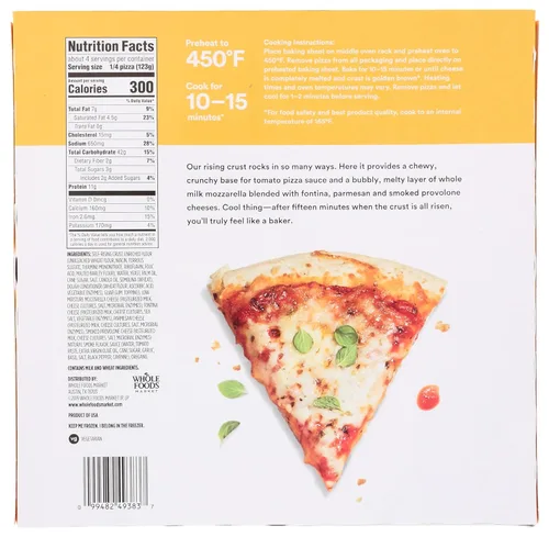 Vista 2 de 365 by Whole Foods Market, Pizza de corteza congelada, cuatro quesos, 17.3 onzas