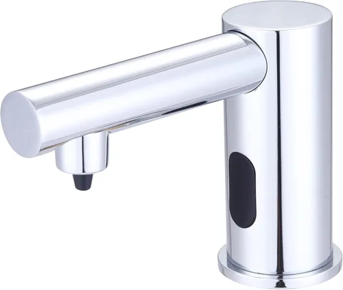 Vista 2 de Central Brass 2099-BN - Dispensador de jabón electrónico con sensor sin contacto para montaje en cubierta, manos libres, montaje en cubierta, Níquel