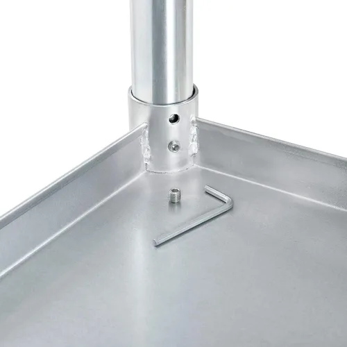 Vista 4 de Nexel WB4824BSS Mesa de trabajo de acero inoxidable con protector contra salpicaduras, 48 pulgadas de ancho x 24 pulgadas de profundidad x 35