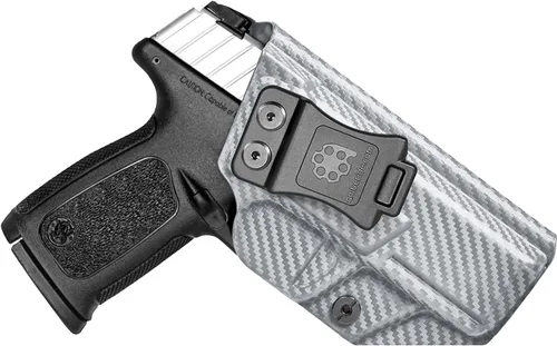 Vista 9 de Amberide IWB Kydex Holster for H&K VP9 / VP40, Concealed Carry, No Optic/No Laser, Adjustable Cant, Posi-Click Retention, Made in USA