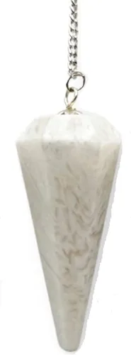 Vista 20 de WholesaleGemShop Péndulo facetado de cristal de piedras preciosas naturales