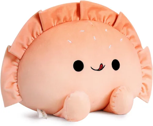 Ditucu Almohada de peluche linda de dumpling divertida, juguetes de peluche de animales de comida frita, panqueques, peluches suaves para abrazar,