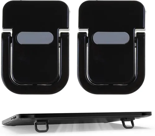 Vista 3 de 2Pcs Laptops Stand Portable Computer Keyboards for Desk Self-Adhesive Invisible Feet Foldable Portable