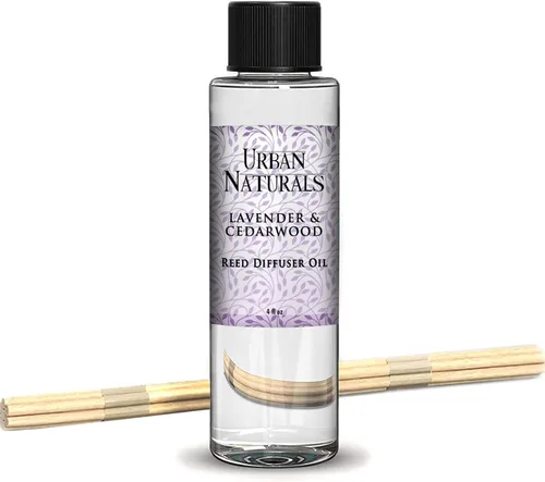 Vista 99 de Urban Naturals Recambio de difusor de varillas de aceite de eucalipto y salvia y varillas Eucalipto, salvia, menta, lima y madera de cedro, 4