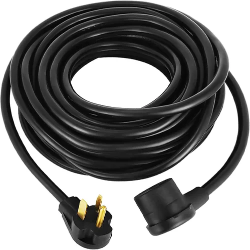 Vista 9 de VEVOR Cable de extensión para soldador de 30 amperios, 25 pies, 250 V, cable de alimentación de soldadura con enchufe NEMA 6-50, calibre 10, 3
