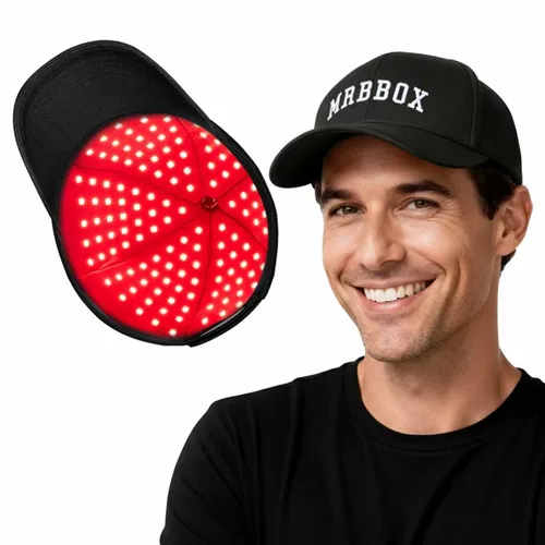 Gorro de crecimiento del cabello con láser, dispositivo estético de irradiación
