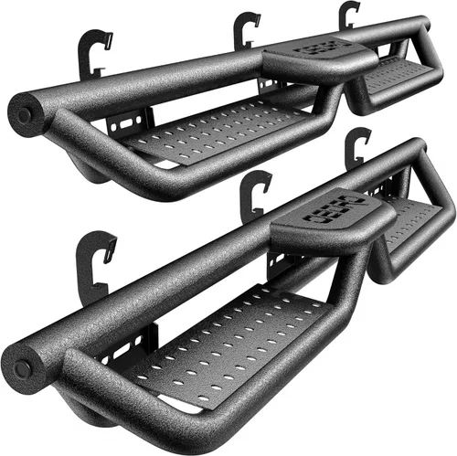 Vista 10 de OEDRO Estribos de 6 pulgadas compatibles con Chevy Silverado/GMC Sierra 1500 de doble cabina 2019-2026; Silverado/Sierra 2500HD 3500HD 2020-2026
