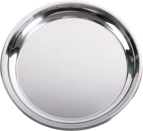 Vista 10 de Vankey Sartén para Pizza de Acero Inoxidable de 12 Pulgadas Perfecta para Big Green Egg de Gran Tamaño, Kamado Joe, Parrillas Weber y Acorn